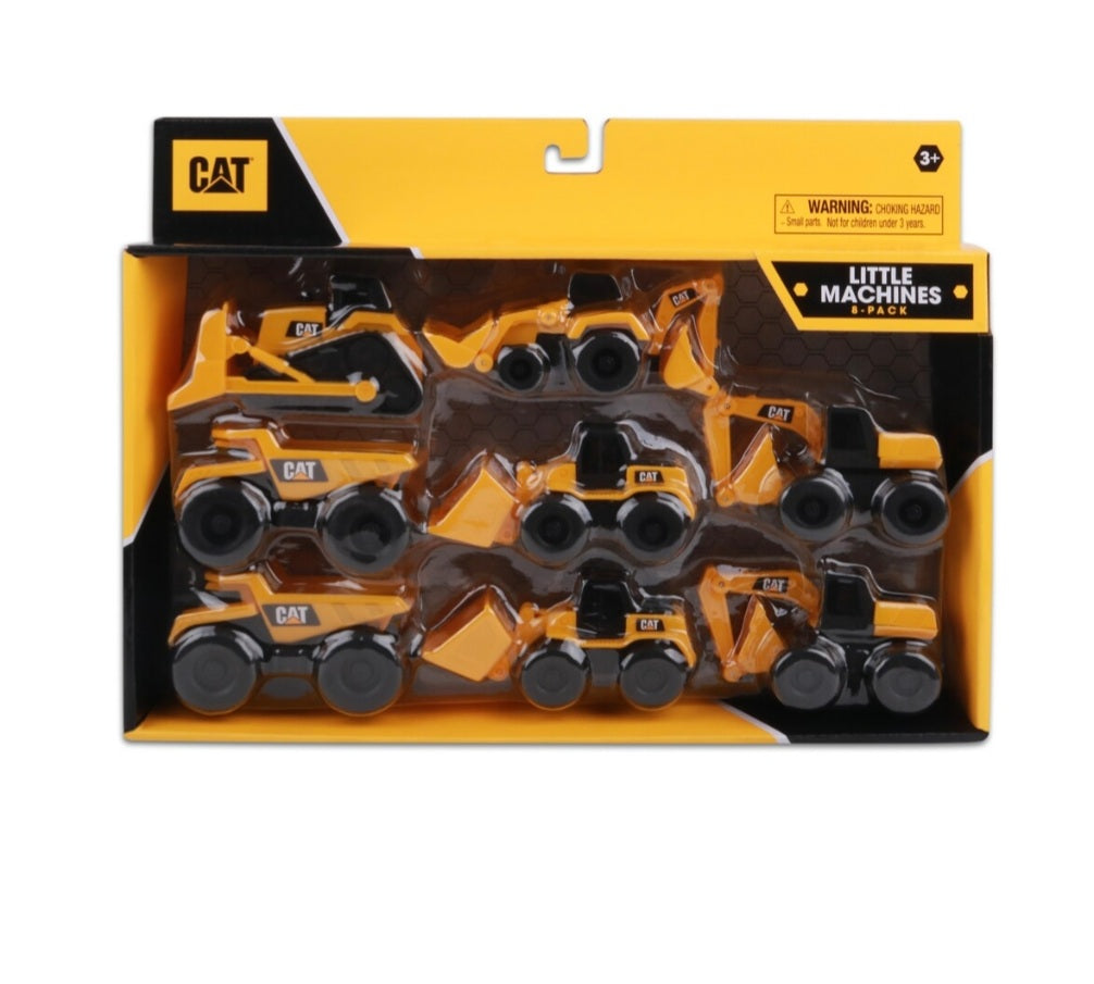 8PK CAT Little Machines - Trucks and Diggers Construction Set