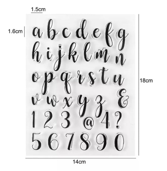 Letter Stamp Set - Swirl Lower Case.