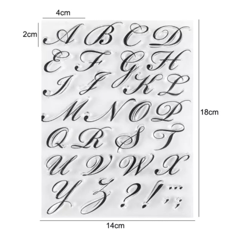 Letter Stamp Set - Script.