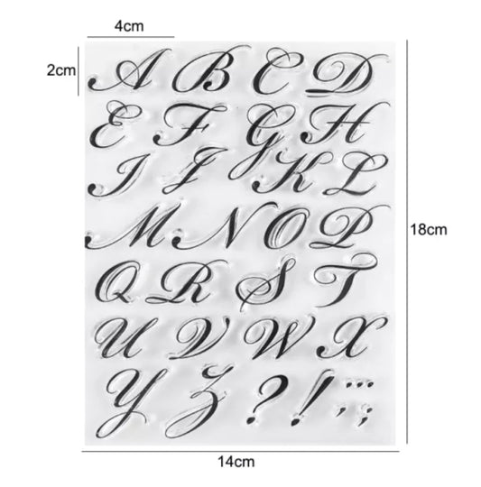 Letter Stamp Set - Script.