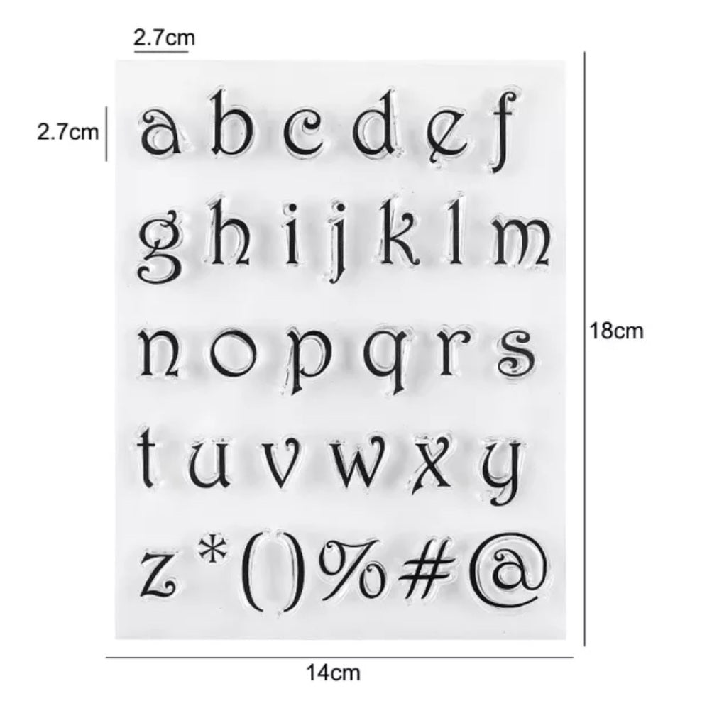 Letter Stamp Set - Fancy Lower.