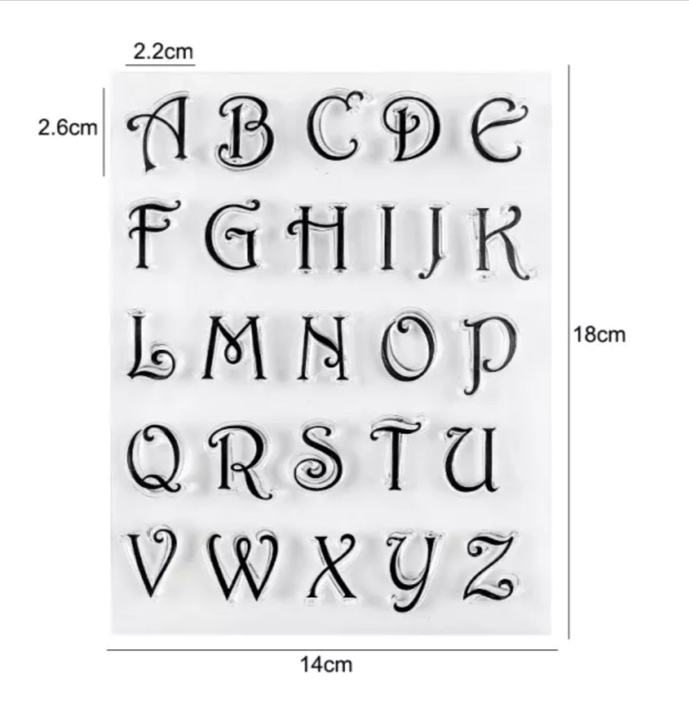 Letter Stamp Set - Fancy Upper.