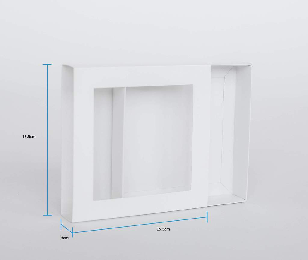 Small Cookie / Biscuit Box - with slide and clear cover