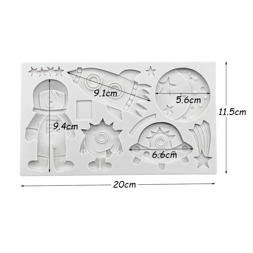 Silicone Mould - Space Set - S448