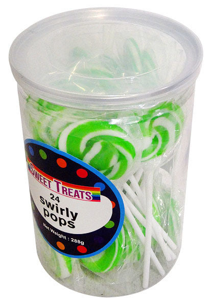 Sweet Treats Single Swirly Pop - Green