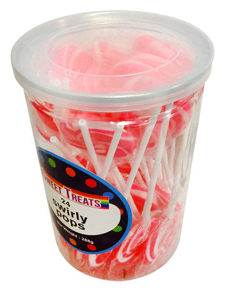 Sweet Treats Single Swirly Pop - Pink