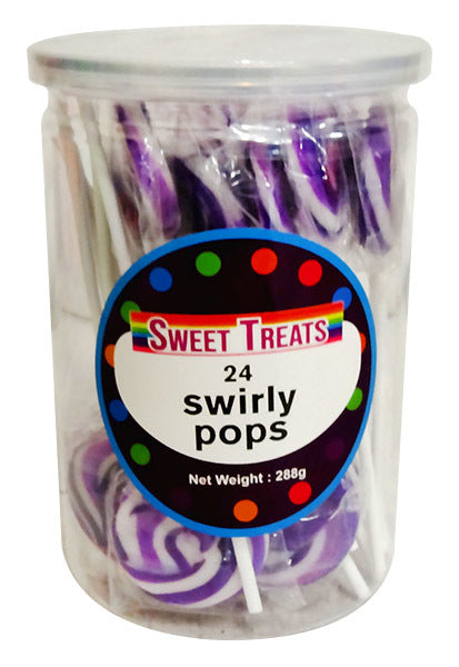 Sweet Treats Single Swirly Pop - Purple