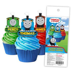 16 Edible Wafer Cupcake  - Thomas & Friends
