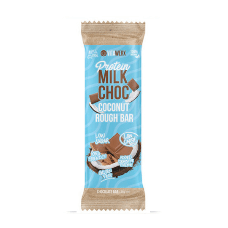 35g Vitawerx Chocolate Bar - Milk Chocolate Coconut Rough