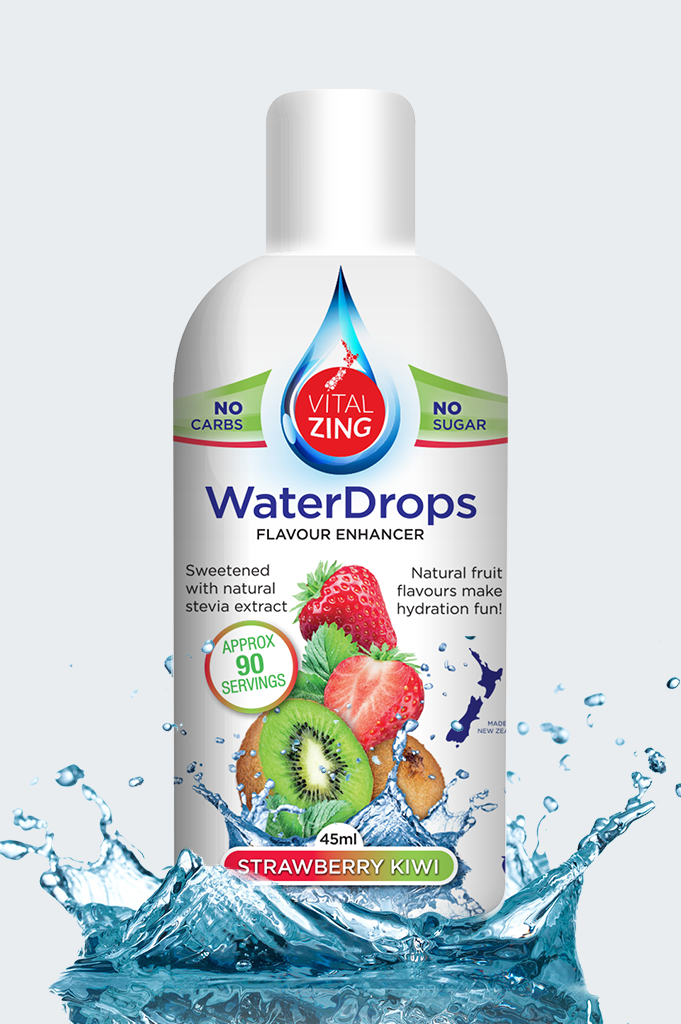 VitalZing Strawberry Kiwi Water Flavouring Drops - 90 Serves