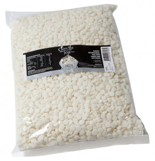 1kg Over The Top Confetti - White Bulk