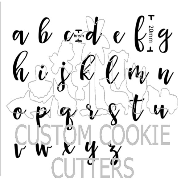 Script V2 Embosser Set - Lower Case.