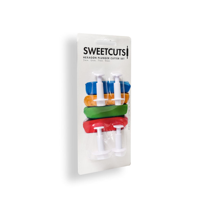 Sweet Cuts Hexagon Plunger Cutter Set.