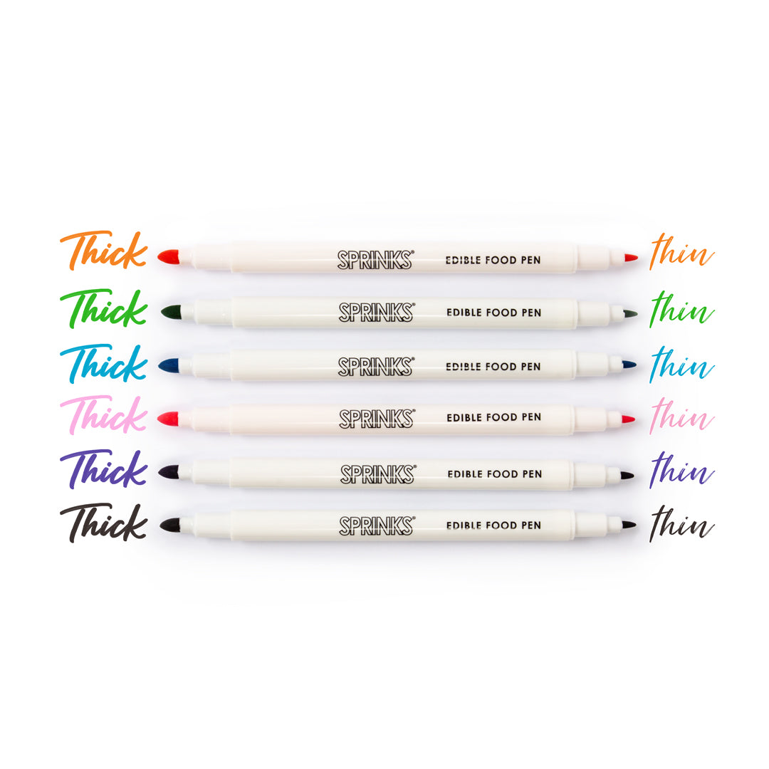 Sprinks Edible Food Pen Set - Pastel Pack (Pack of 6)