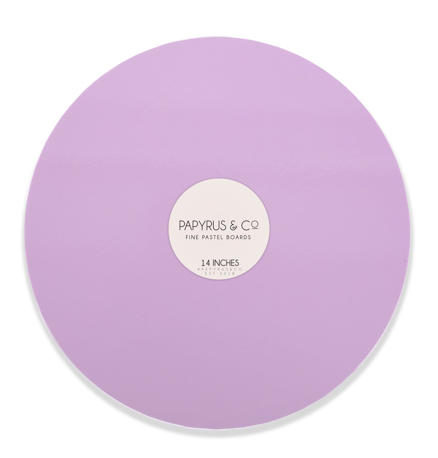 Pastel Lilac Round Masonite Board - 14" (35cm)