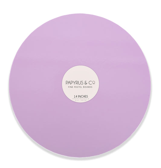 Pastel Lilac Round Masonite Board - 14" (35cm)