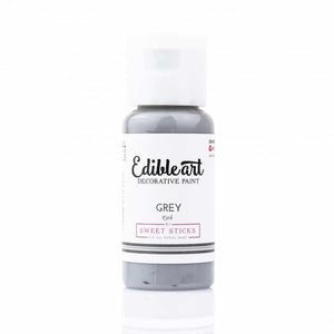 15ml Sweet Sticks Edible Art Paint - Grey *Past Best Before*