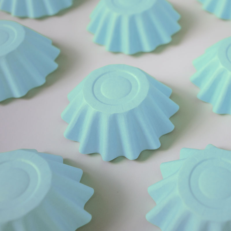 Bloom Baking Cups 24PK - Pastel Blue