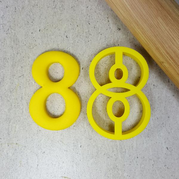 Custom Cookie Cutters - 2 Inch Individual Number Cutter (Thin Version) - Assorted Numbers.