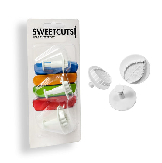 Sweet Cuts Leaf Plunger Cutter Set.