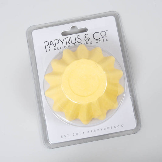 Bloom Baking Cups 24PK - Pastel Yellow