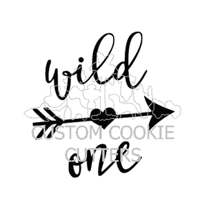 Custom Cookie Cutters Embosser - Wild One
