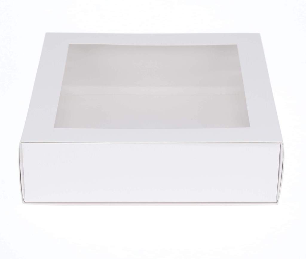 Medium Cookie / Biscuit Box - with slide and clear cover