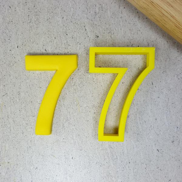 Custom Cookie Cutters - 2 Inch Individual Number Cutter (Thin Version) - Assorted Numbers.