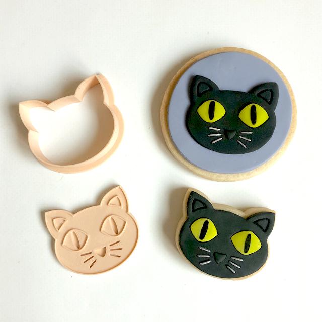 Little Biskut - Black Cat Stamp & Cutter Set.