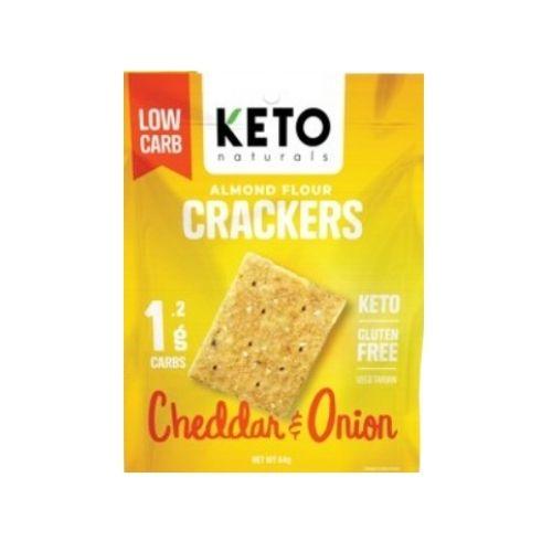 Keto Naturals Crackers 64g - Cheddar and Onion