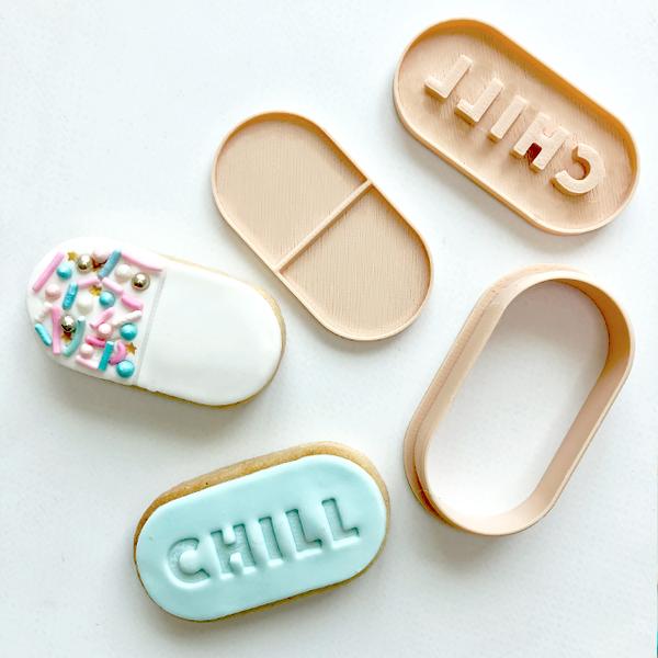 Little Biskut Embosser - Chill Pill Set.