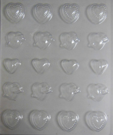 Chocolate Mould - Assorted Hearts.