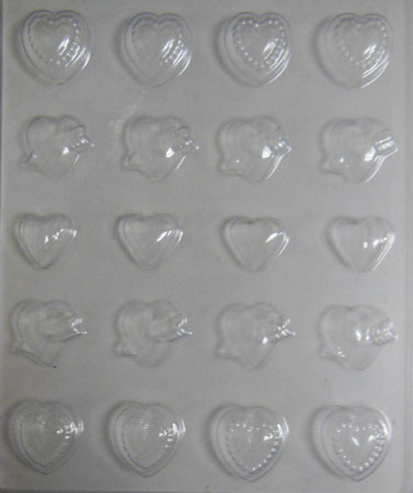 Chocolate Mould - Assorted Hearts