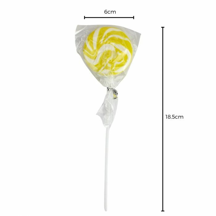 Sweet Treats Single Swirly Pop - Yellow - 30g