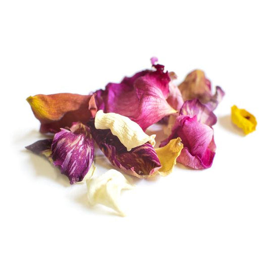Petite Ingredient Dried Organic Edible - Mixed Rose Petals 5g *Discoloured*