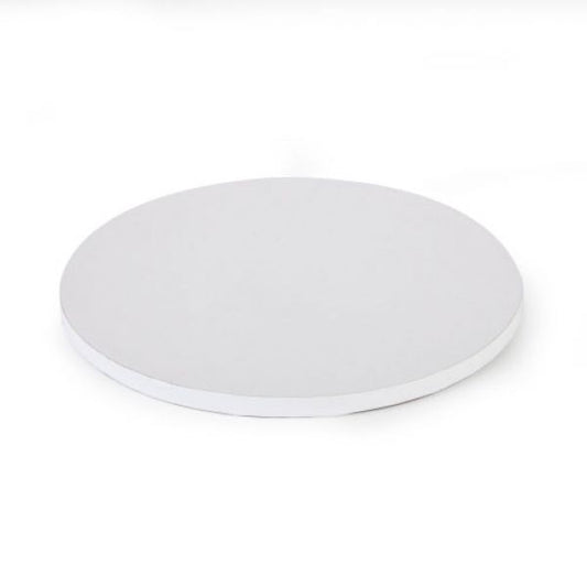 Solid 10inch (25cm) Round Drum Cake Board - White