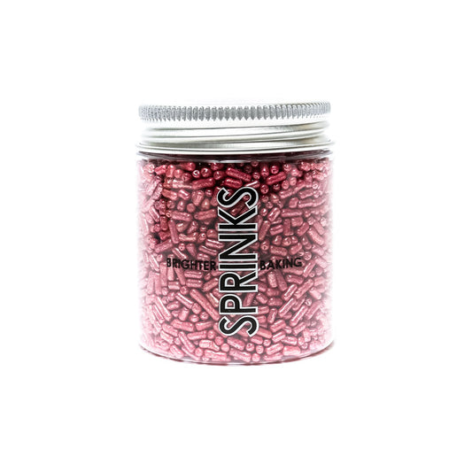 85g Sprinks 1mm Jimmies - Metallic Pink.