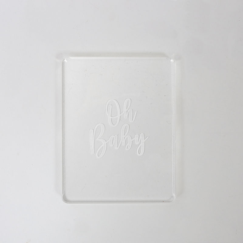 COO KIE Embosser Stamp - Oh Baby