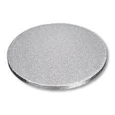 12inch (30cm) Round Drum Cake Board - Silver
