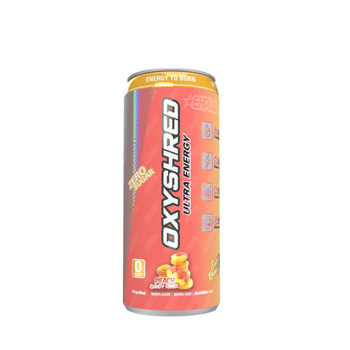 OxyShred Ultra Energy 355ml - Peach Candy Rings