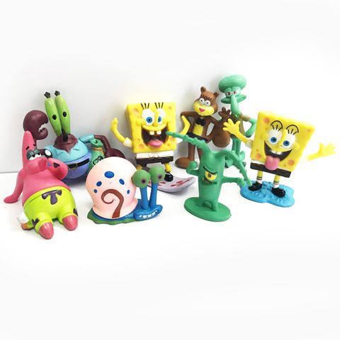 8pc Spongebob Figurine Set