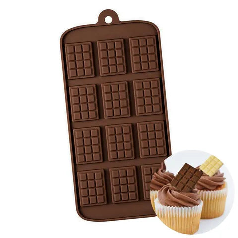 Cake Craft Silicone Chocolate Mould - Mini Chocolate Block.