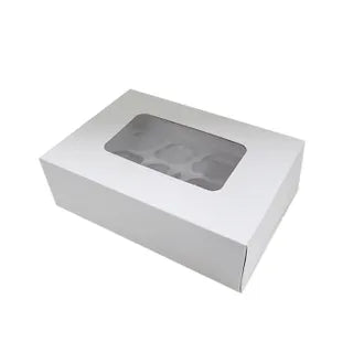 Budget Cupcake Box 12 Hole - 3 Inch Height