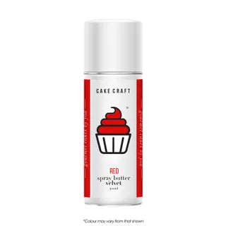 Cake Craft 400ml Spray Butter Velvet - Red *Express Shipping N/A for Aerosol Cans*