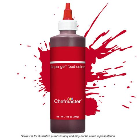 298g Chefmaster Liqua-Gel Colour - Red Red