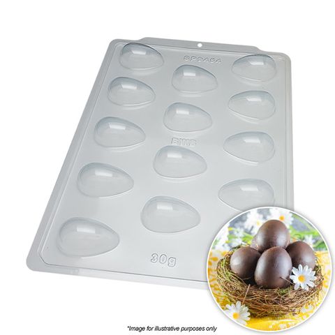 BWB | Smooth Egg Mould 30G | 3 Piece.