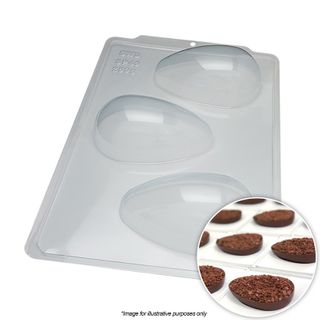 BWB | Smooth Egg Mould 250G | 3 Piece.