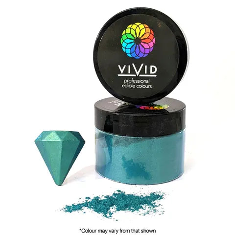 Vivid Edible Metallic Dust - Forest Green 50g