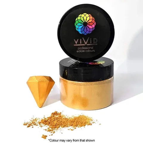 Vivid Edible Metallic Dust - Warm Gold 50g