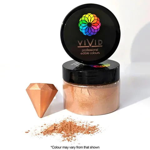 Vivid Edible Metallic Dust - Champagne 50g